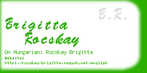 brigitta rocskay business card
